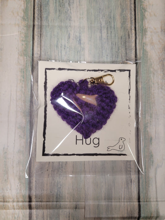 Pocket Hug Keyring (Purple)