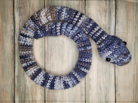 Crochet Blue Snake