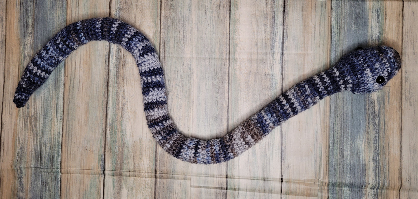 Crochet Blue Snake